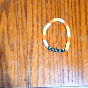 Candy corn bracelet